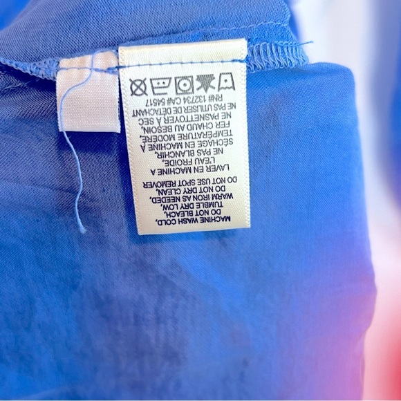 BELLA DAHL Tiered Mini Dress W/ Belt In Pacific Sea Size S NWT - Picture 6 of 11